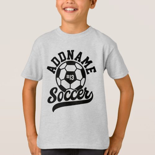 Soccer Player ADD NAME Football Team Personalized T_Shirt