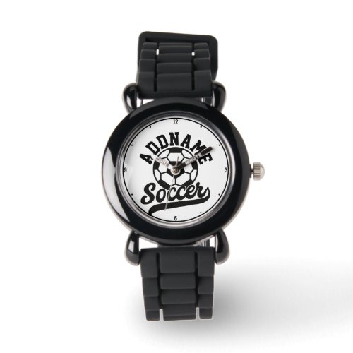 Soccer Player ADD NAME Football Team Personalized Watch