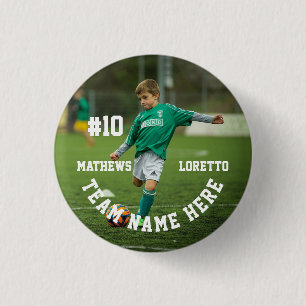 Soccer Player Add Name Number Team and Photo Button