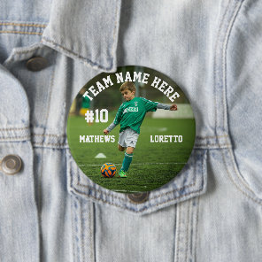 Soccer Player Add Name Number Team and Photo Button