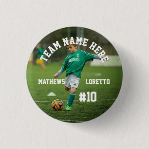 Soccer Player Add Name Number Team and Photo Button