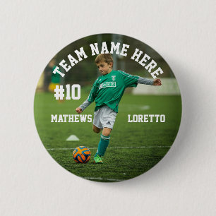 Soccer Player Add Name Number Team and Photo Button