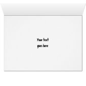 Soccer player and ball custom card (Inside Horizontal (Bottom))