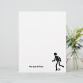 Soccer player and ball custom flyer (Standing Front)