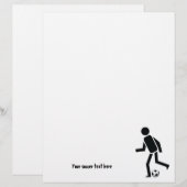 Soccer player and ball custom flyer (Front/Back)