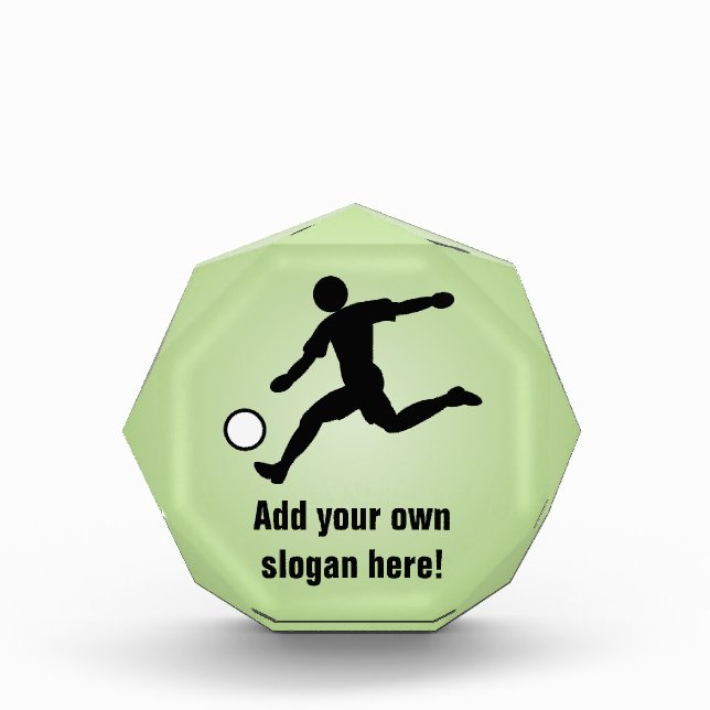 Soccer Player - Association Football - Customized Acrylic Award (Front)