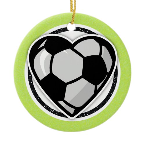 Soccer Player at Heart Christmas Ornament
