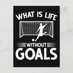 Soccer Player Boy Forward Goal Postcard