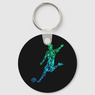Soccer Player Boys Kids Youth Men _2 Keychain
