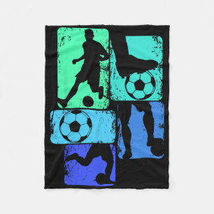 Soccer Player Boys Kids Youth Men Fleece Blanket