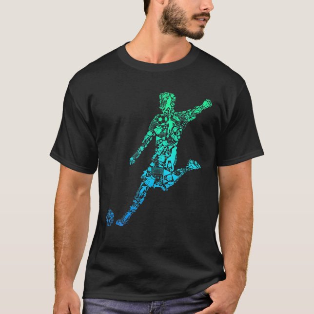 Soccer Player Boys Kids Youth Men T-Shirt (Front)