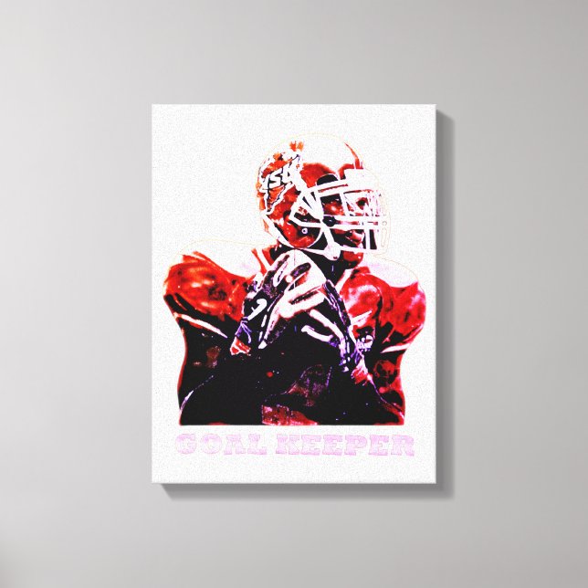 soccer player canvas print (Front)