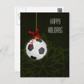 soccer player Christmas Cards (Front/Back)
