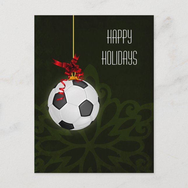 soccer player Christmas Cards (Front)