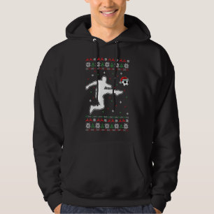 Soccer Player Christmas Cool Sport Ugly X Mas Paja Hoodie