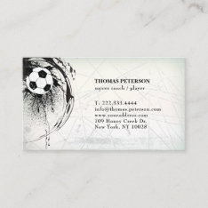 Soccer Player Coach Football Ball Decorated Card at Zazzle