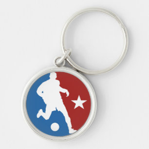 Soccer Player custom key chains