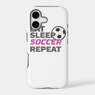 Soccer Player Eat Sleep Soccer Repeat Soccer Lover iPhone 17 Case