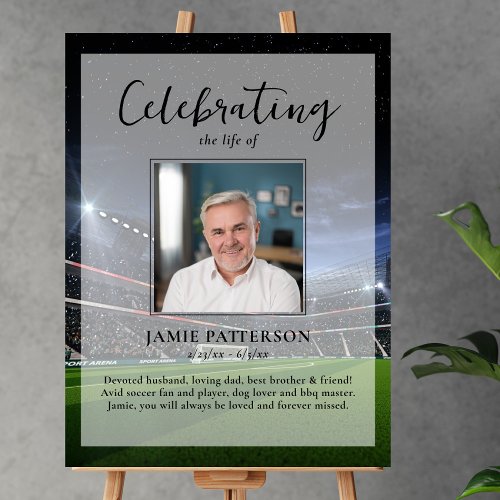 Soccer Player Fan Life Celebration Photo Funeral