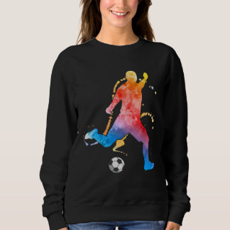 Soccer Player Football Graphic Soccer Sweatshirt