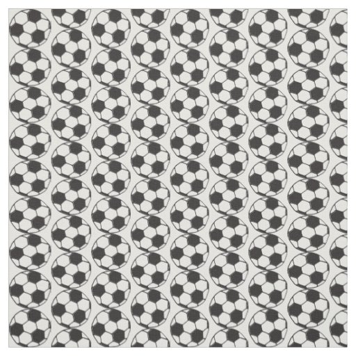 Soccer Player Footballs Patterned Sports Team Fabric