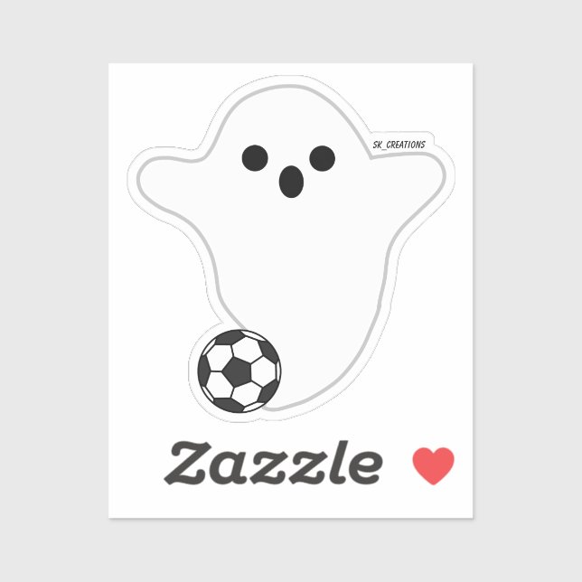 Soccer Player Ghost Sticker (Sheet)