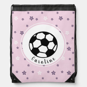 Soccer Player Girl Gift Cute Funny Personalized Drawstring Bag