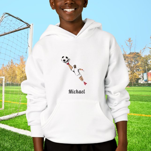 Soccer Player Goalie Goalkeeper Keeper Kids Name   Hoodie (Creator Uploaded)