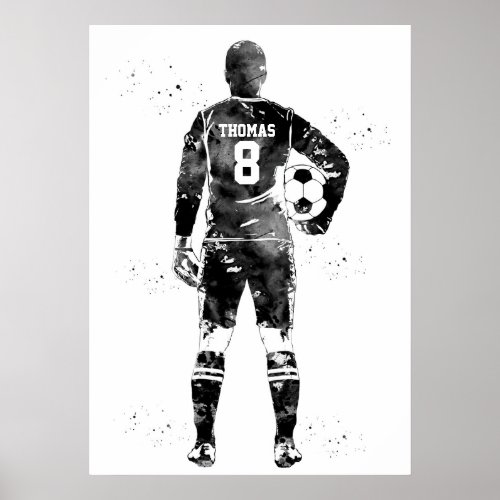 Soccer Player Goalkeeper Poster