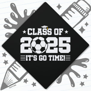 Soccer Player Graduation Class of 2025 Senior Graduation Cap Topper
