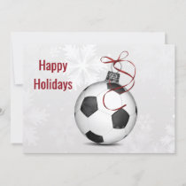 soccer player Holiday Greeting Cards