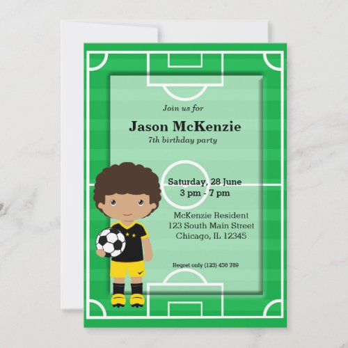 Soccer player invitation