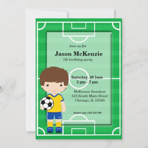 Soccer player invitation