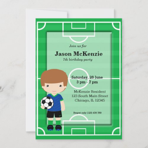 Soccer player invitation