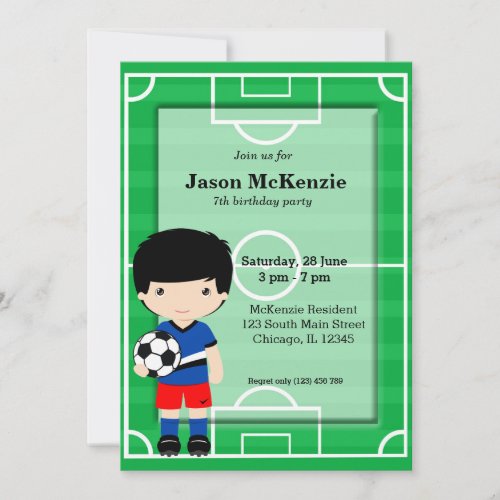 Soccer player invitation