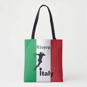 Soccer Player, Italy customizable Tote Bag