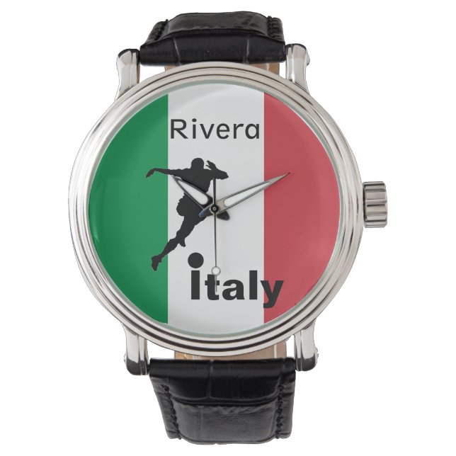 Soccer Player, Italy customizable Watch (Front)