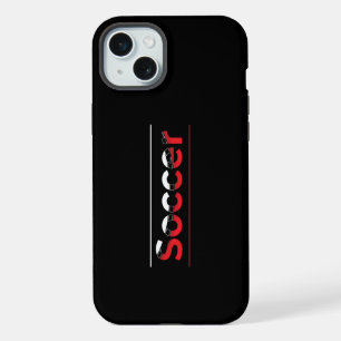 Soccer Player - Minimalist Art Geometric Arch iPhone 15 Plus Case
