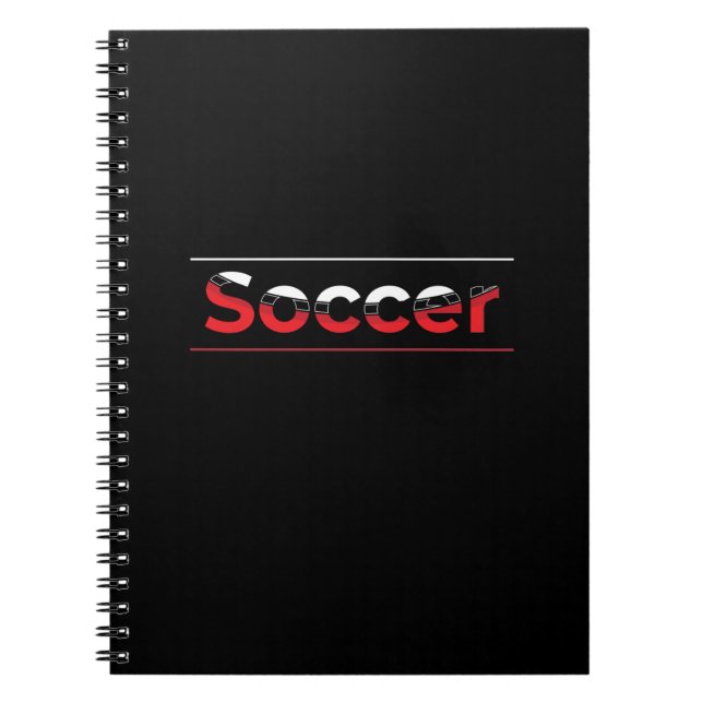 Soccer Player - Minimalist Art Geometric Arch Notebook (Front)