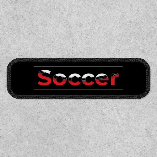 Soccer Player _ Minimalist Art Geometric Arch Patch