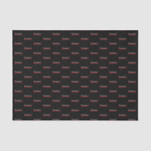 Soccer Player - Minimalist Art Geometric Arch Tissue Paper (Front)