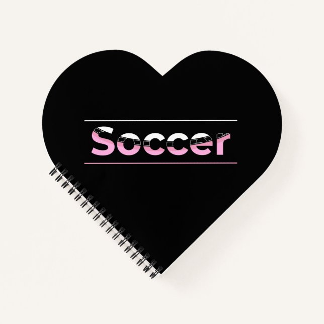 Soccer Player Minimalist Word Art - Arch Notebook (Front)