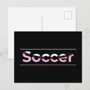 Soccer Player Minimalist Word Art - Arch Postcard