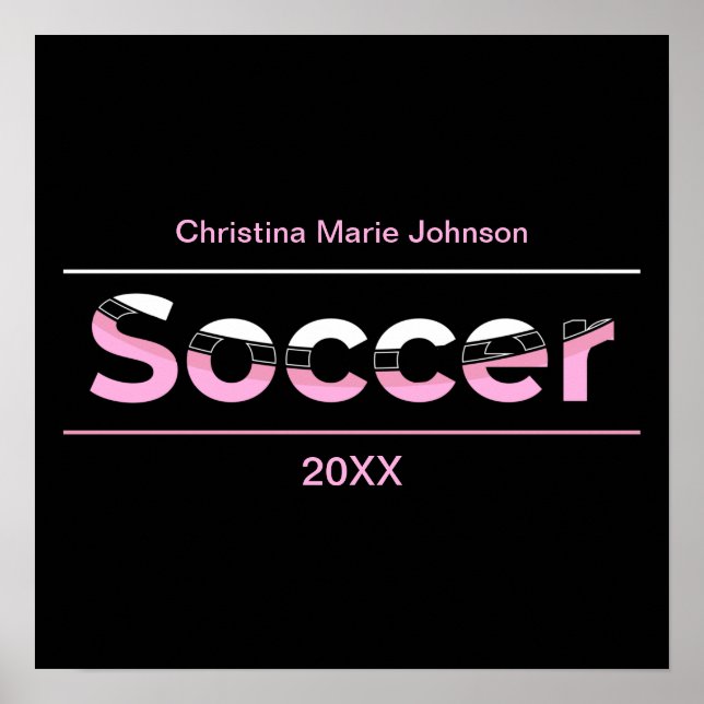 Soccer Player Minimalist Word Art - Arch Poster (Front)