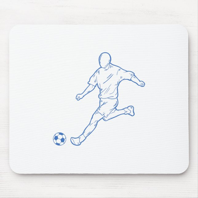 soccer player mouse pad (Front)