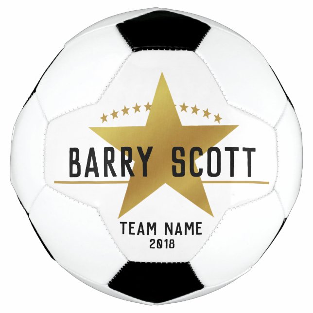 Soccer player name personalised ball (Front)