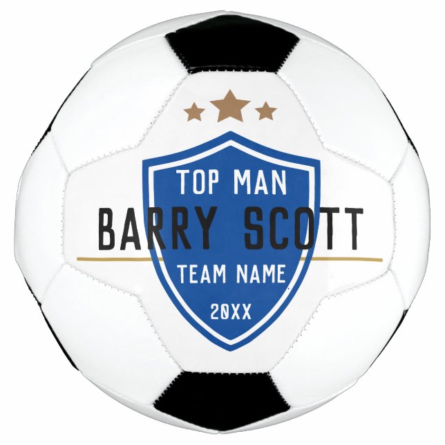 Soccer player name personalised ball (Front)