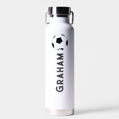 Soccer Player Name Water Bottle