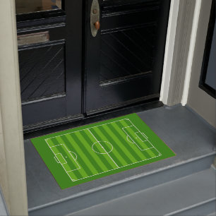 Soccer Player or Coach Soccer Field Football Pitch Doormat