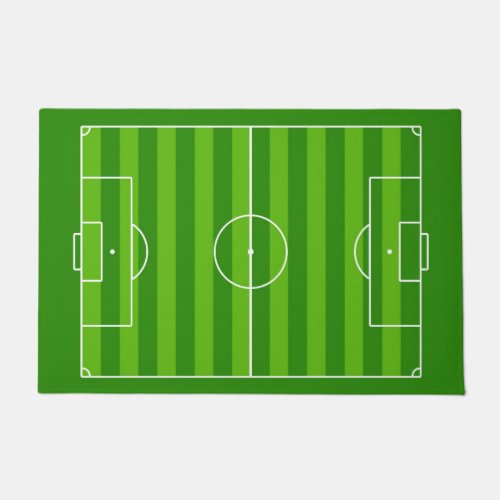 Soccer Player or Coach Soccer Field Football Pitch Doormat